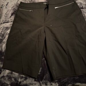White House Black Market Black Bermuda Shorts-size 18